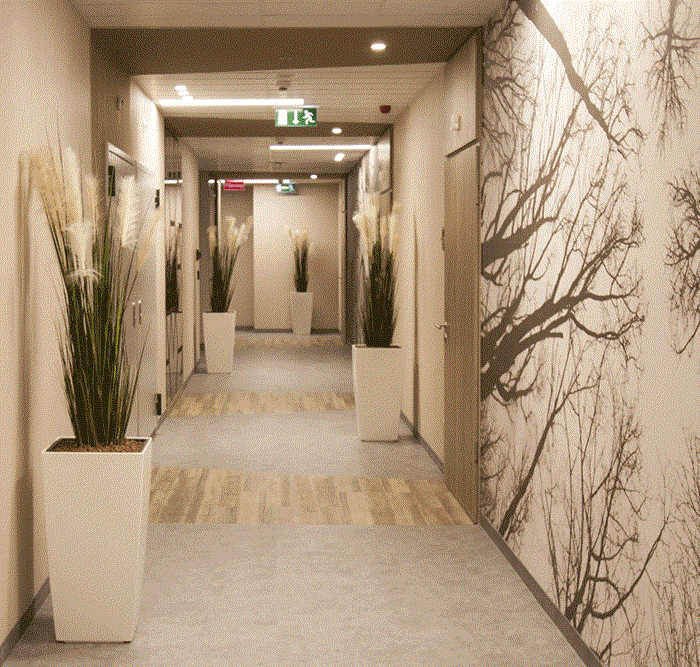 Medicover Magánkórház folyosó